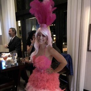 Handmade award winning flamingo Halloween Costume